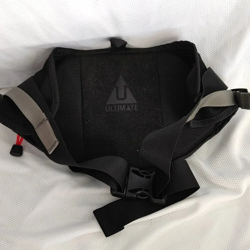 Ultimate Fanny Pack Travel Waist Pouch Bag Red Black Gray Zip Adjustable Waist